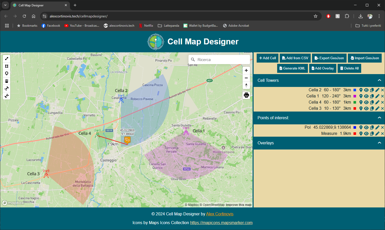 Screenshot Cell Map Designer 2