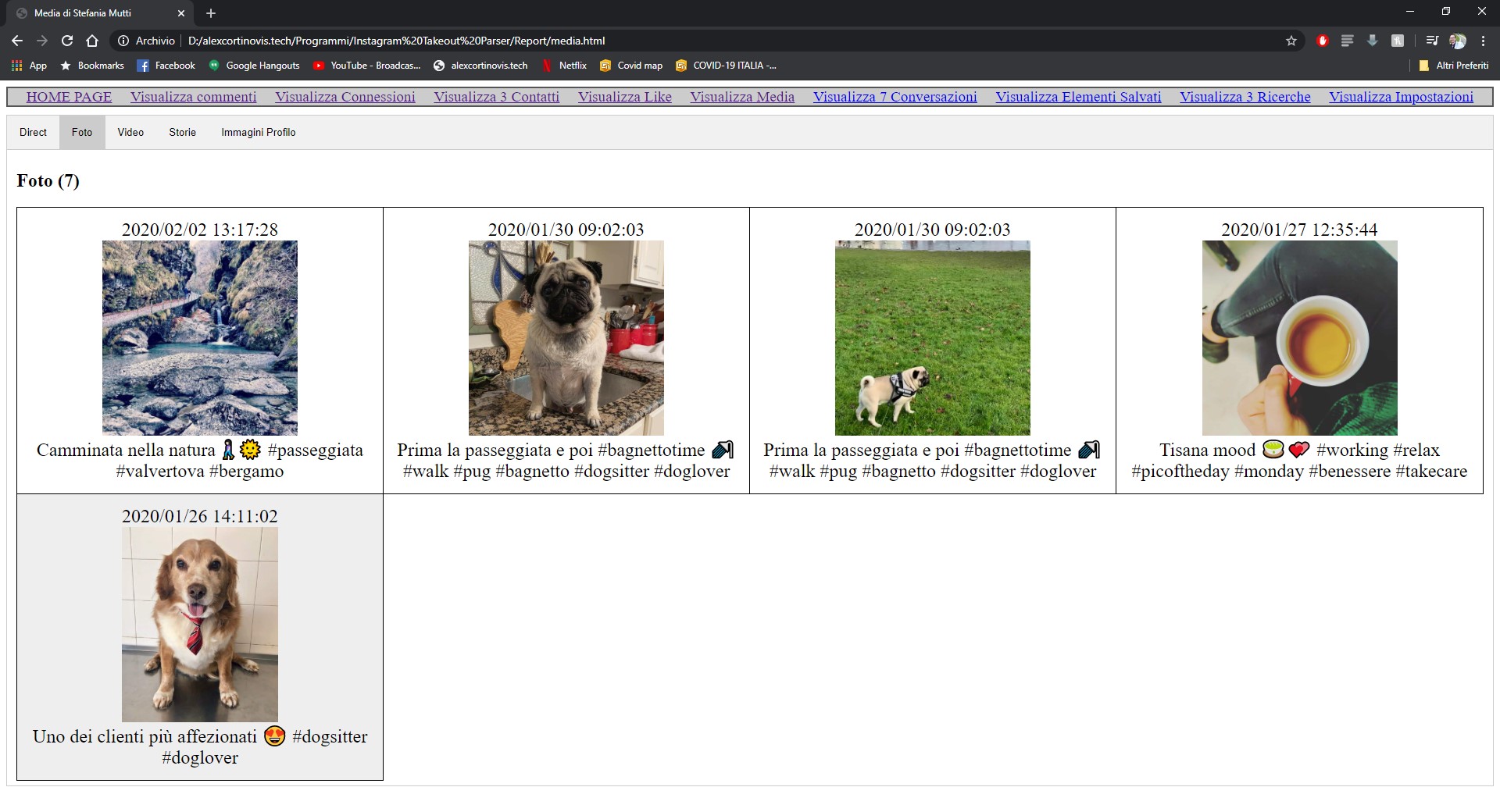 Screenshot Instagram Takeout Parser 3