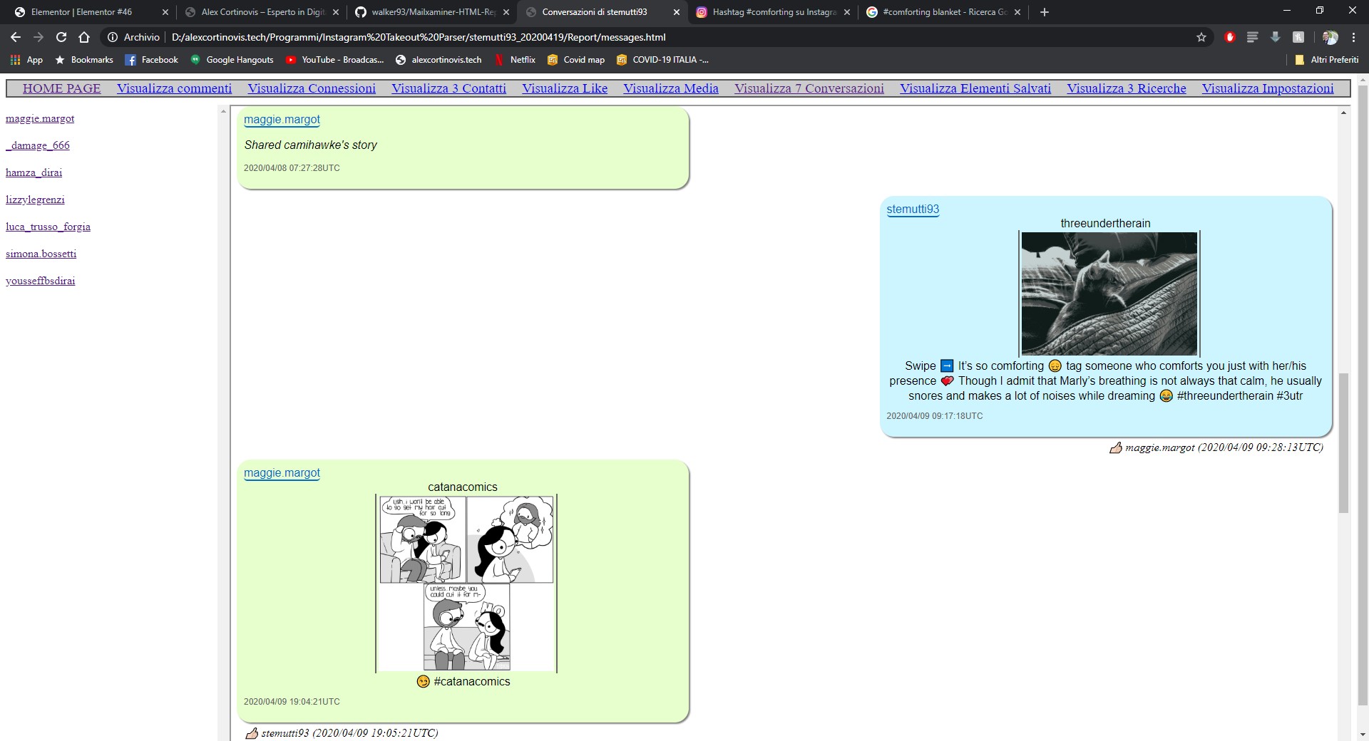 Screenshot Instagram Takeout Parser 5