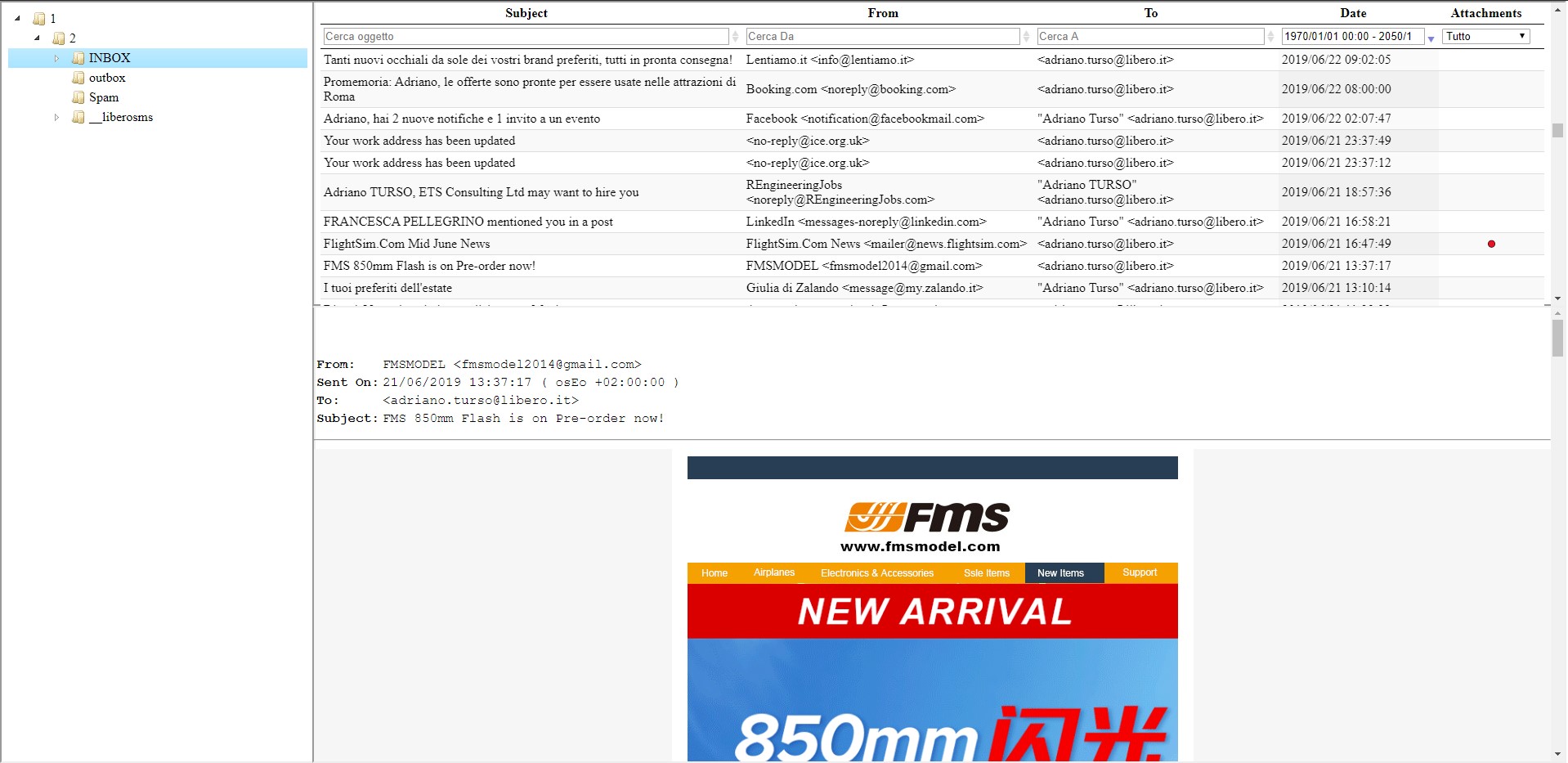 Screenshot MailXaminer HTML Report 3